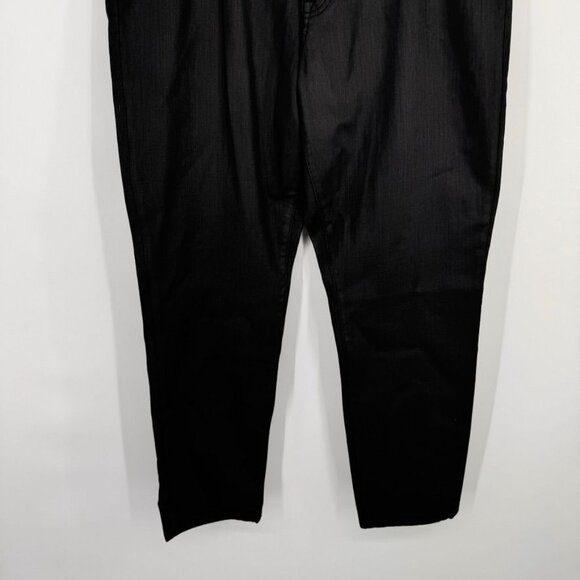 Ralph Lauren Womens Curvy Skinny Jeans Size 18 coated denim Black new $125 - Picture 6 of 15